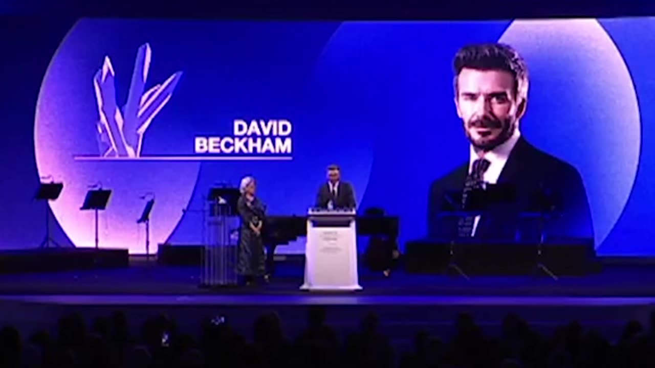 David Beckham calls for equal opportunities for girls at WEF