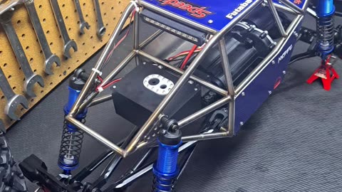 Scx6 with RC Speedy Fab stainless steel chassis