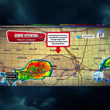 🌩️ Mesoscale Discussion #272: Severe Potential! 3/27/25 #shorts #shortsvideo