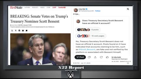X-22 Financial Report - Trump Is Shutting Down The [CB][DS] Money Laundering...1-28-25