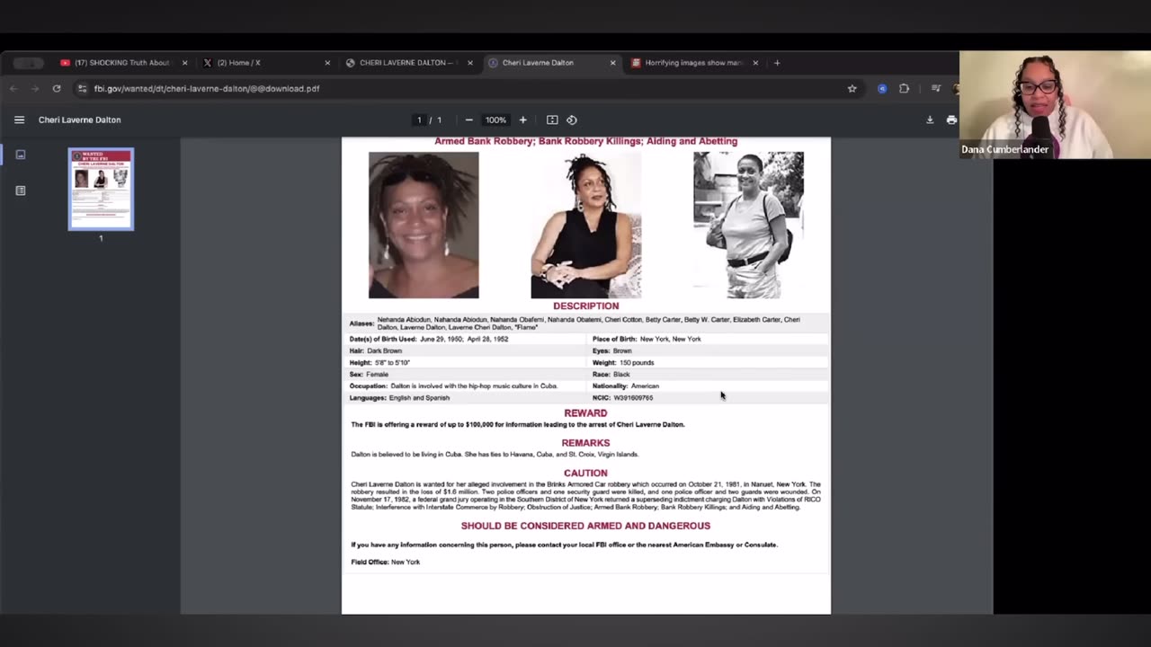 Fani Willis alleged mother Cheri Laverne Dalton is among the FBI’s most wanted The Real Dana Network