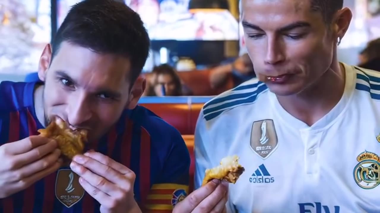 MESSI AND RIONALDO IN KFC