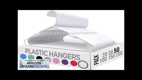 Utopia Home Clothes Hangers 50 Pack Plastic Hangers Space Saving Review