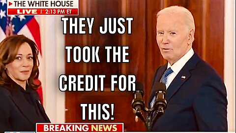 Joe Biden just TOOK CREDIT for Trump’s Ceasefire/Hostage deal! 😡