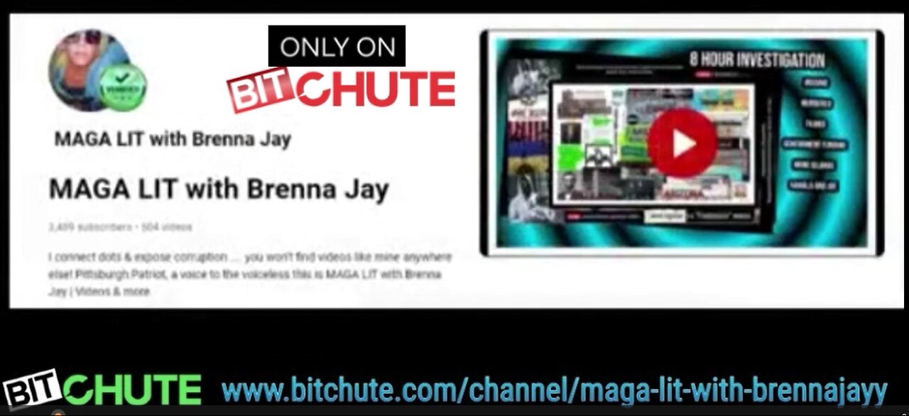 4000 deep dives | MAGA LIT with Brenna Jay CHANNEL can ONLY be found on BitCHUTE