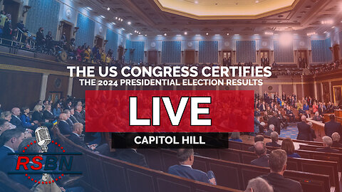 LIVE REPLAY: The United States Congress Certifies the 2024 Presidential Election Results - 1/6/25