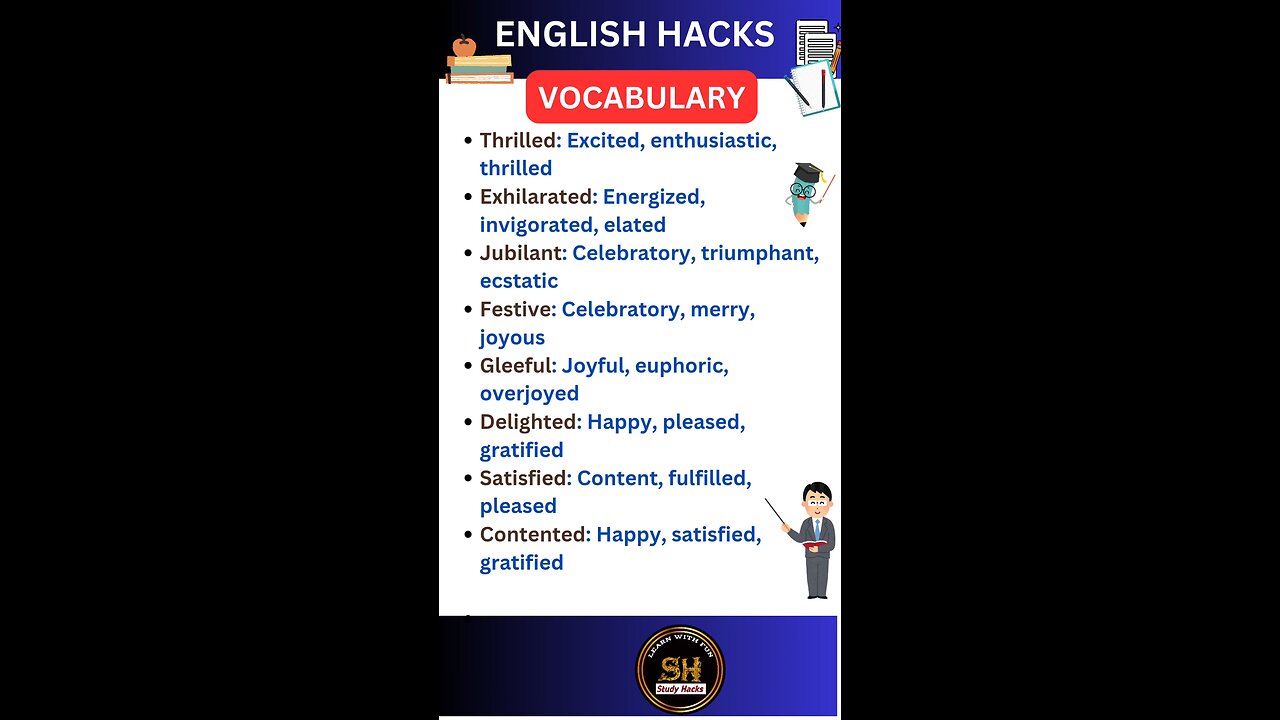 Daily use Important vocabulary words for exam 2025 71 #studyhacks123 #vocabulary #english #shorts