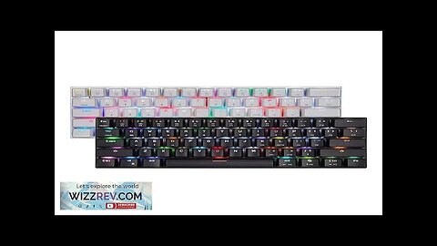 MOTOSPEED SK62 61 Kyes Tri-mode Mechanical Gaming Keyboard BT+2.4G+Wired RGB Backlit Gaming Review