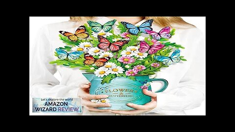 Airpark Pop Up Flower Cards Daisies and Butterflies 12inch Forever Flower Bouquet Review