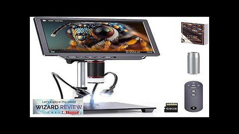 4K Digital Microscope 2000X Magnification 8" Coin Microscope with 52MP Camera Review