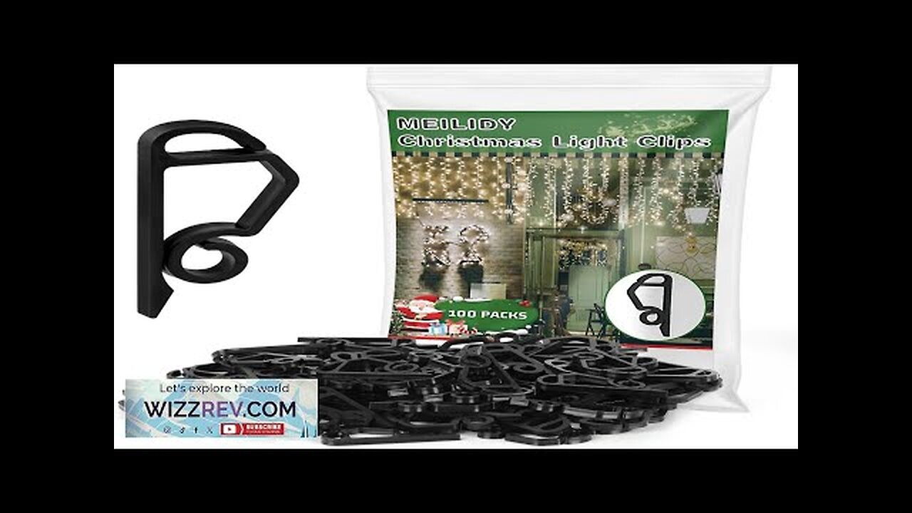 Christmas Light Clips Black Gutter Clips Hooks Outside String Lights Clips Weatherproof Review