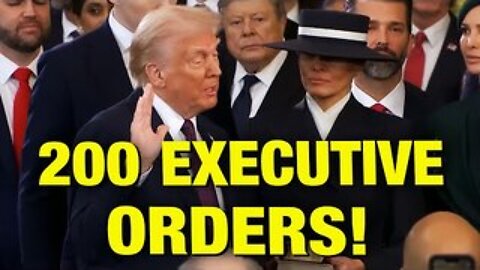 SHOCK & AWE! 200 Executive Orders On Day One! Trump Hits The Ground Sprinting!