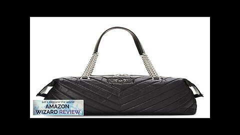 CHANEL Pre-Loved Black Chevron Calfskin Zip Tote Large BlackSlouchy Chanel large tote Review