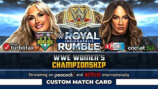 Royal Rumble 2025: Tiffany Stratton vs. Nia Jax - Custom Match Card