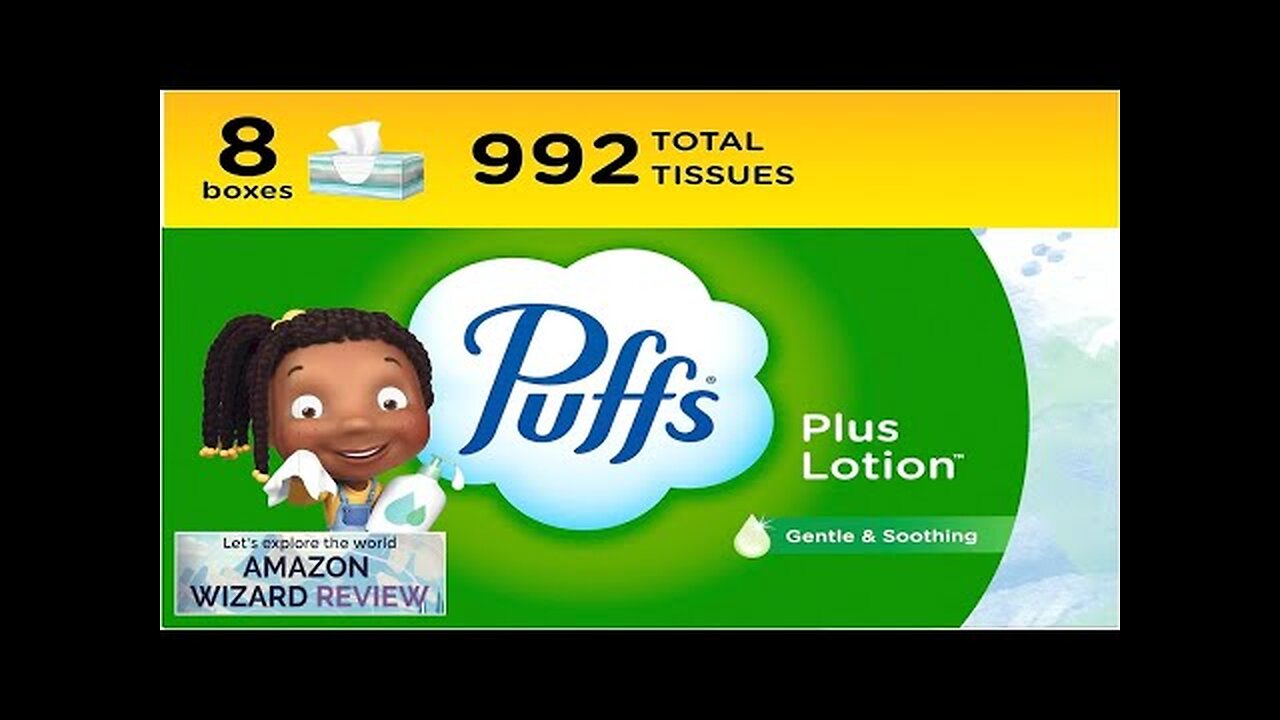 Puffs Plus Lotion Facial Tissues 8 Family Boxes 124 Facial Tissues per Review