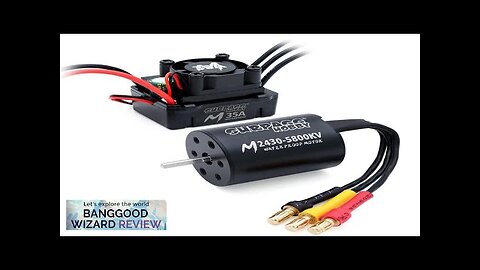 SURPASS-HOBBY M2430/M2435/M2440 All-Black Waterproof Brushless Motor M35A Waterproof ESC Review