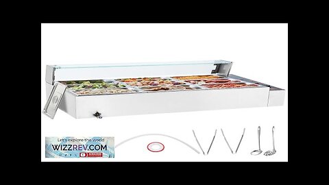 VEVOR Commercial Electric Food Warmer Countertop Buffet 9*5Qt with Glass Shield Review