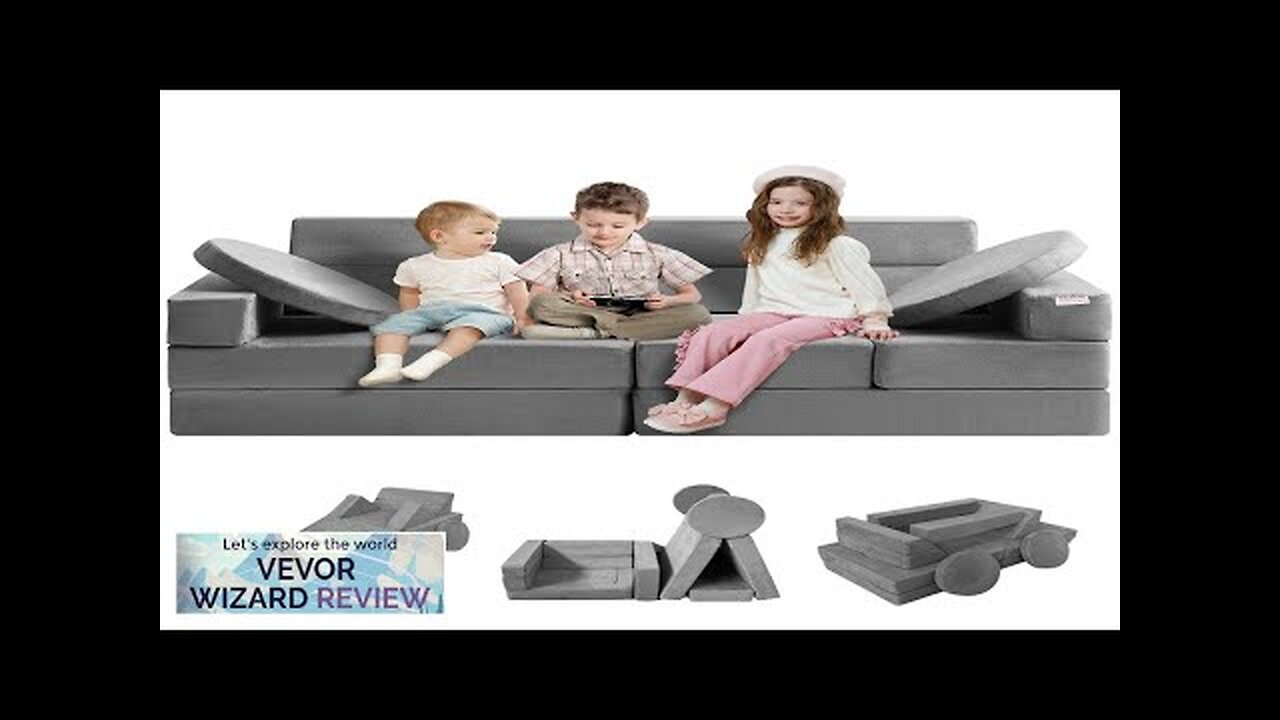 VEVOR Play Couch Modular Kids Nugget Couch 15pcs Toddler Foam Sofa Couch Review