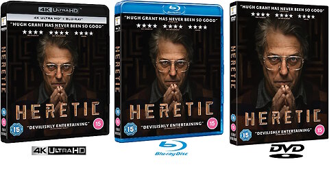 Heretic [4K UHD & Blu-ray & DVD Editions] Starring Hugh Grant