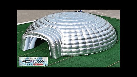 SAYOK Outdoor Portable Inflatable Igloo Dome Tent with Led Light for Party Review