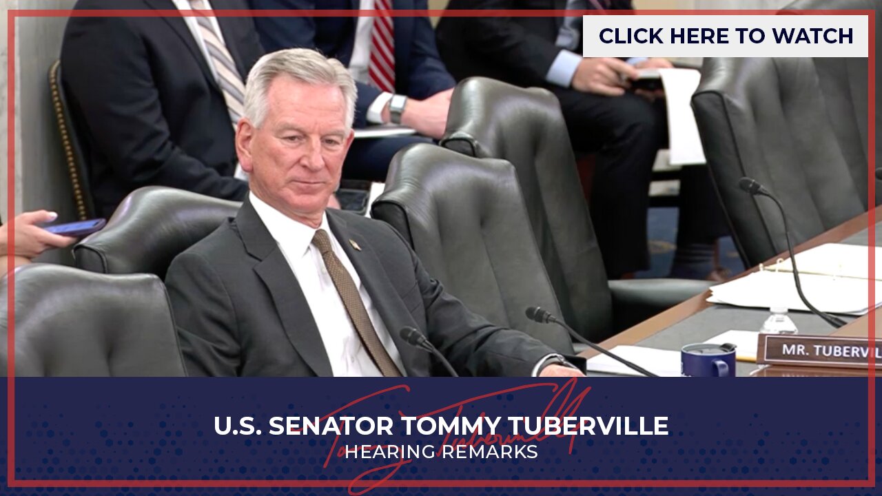 Senator Tuberville Questions Dr. Paul Lawrence, Nominee for Deputy Secretary of Veterans Affairs