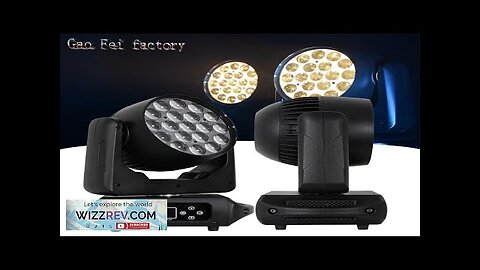 NEW Lyre Wash 19X15W Lighting Led Beam Zoom RGBW Moving Head Light Review