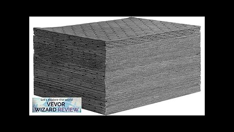 VEVOR Spill Absorbent Pads Universal Absorbing Mat Absorbs up 12 Gal 13" Review