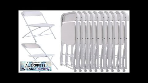 4/6/8/10/12/20Pcs Plastic Folding Chairs Stackable Wedding Party Camping Dining Seats Home Review