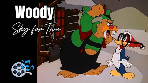 Ski For Two 1944 (HD) | Episode 12 Woody Woodpecker Series