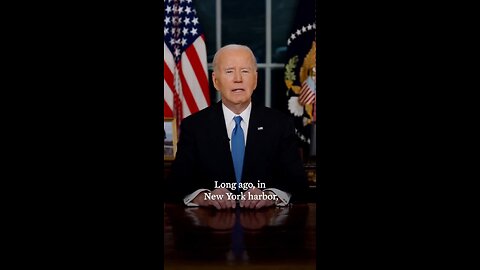 Joe Biden just sent out an address to the nation in his final days as president