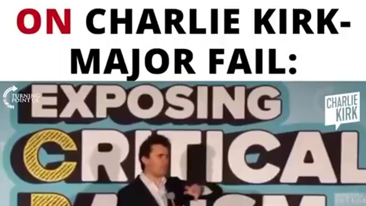 Charlie Kirk explains CRT to a Woke marxist - awesome