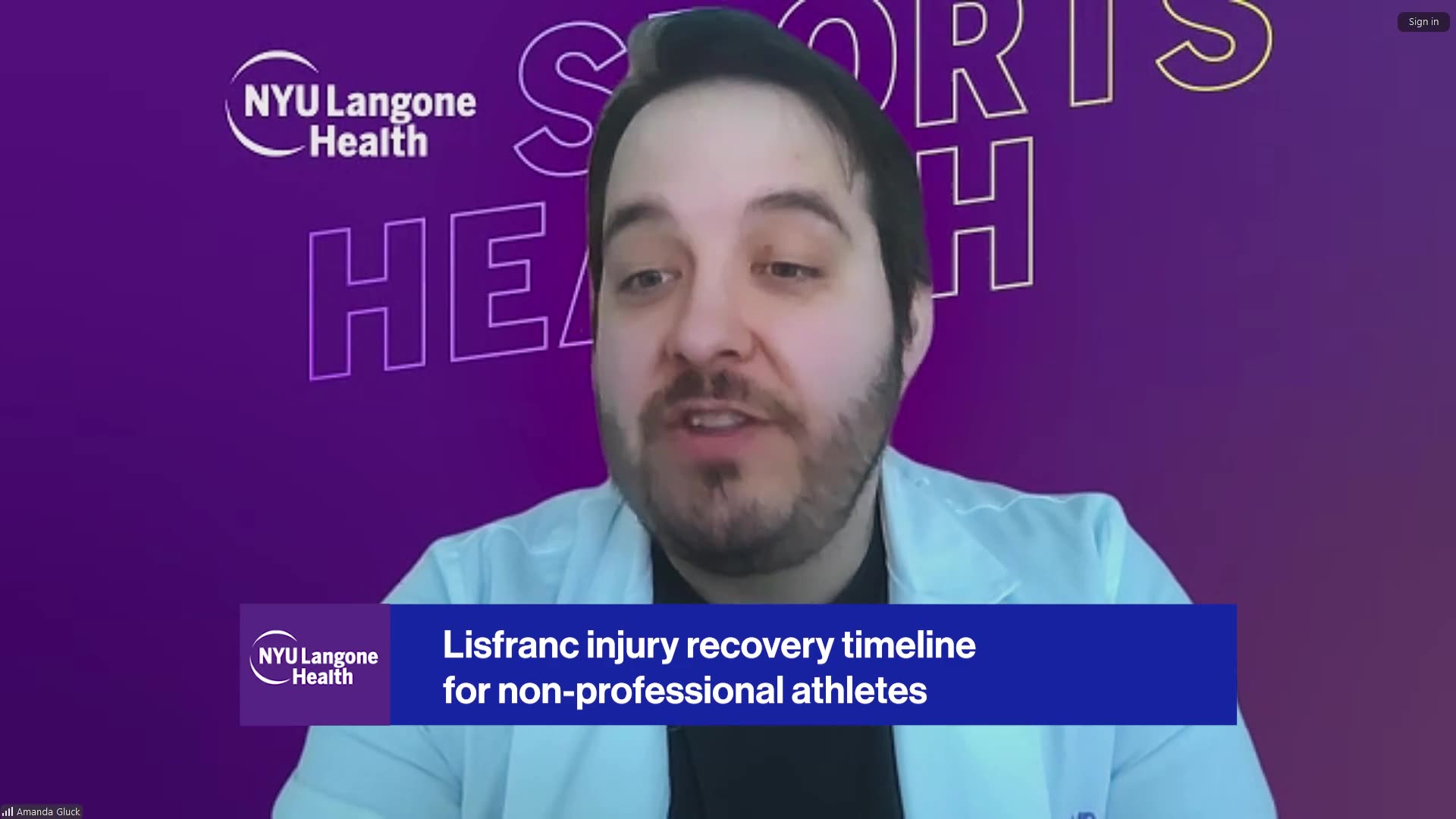 NYU Langone's Daniel J. Kaplan, MD explains Andrew Thomas' recovery from Lisfranc surgery