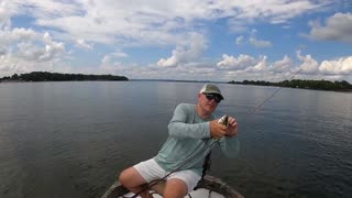 Fishing Lake Weiss in New Boat