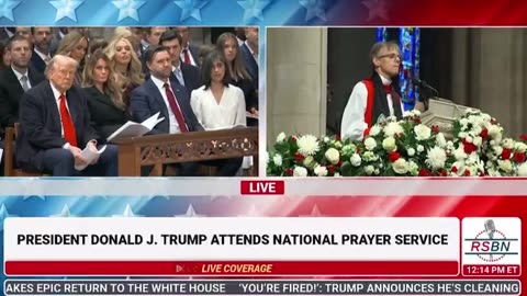 WOKE DC Bishop Scolds Trump to His Face During Service