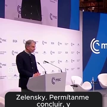 Christoph Heusgen breaks down in tears after acknowledging the words of J.D. Vance.