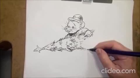 ROBbing a few minutes: Sped-Up of my live drawing- 'Taking the Tree Out'