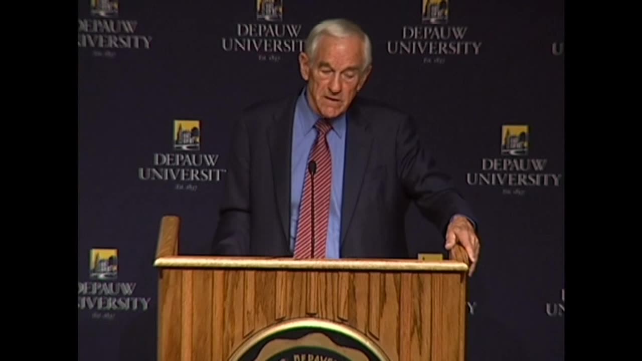 September 10, 2013 - Congressman & 3-Time Presidential Candidate Ron Paul Visits DePauw University