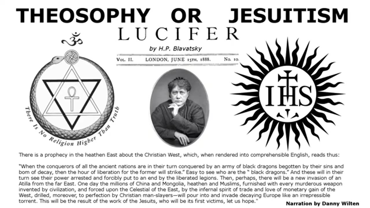 Theosophy or Jesuitism by H P Blavatsky 1888