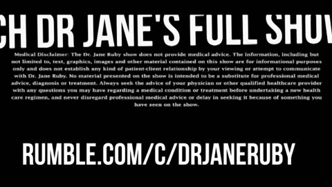 Dr, Jane Ruby Reporting on MAHA Trump Cabinet Honestly, & You Gotta Agree !