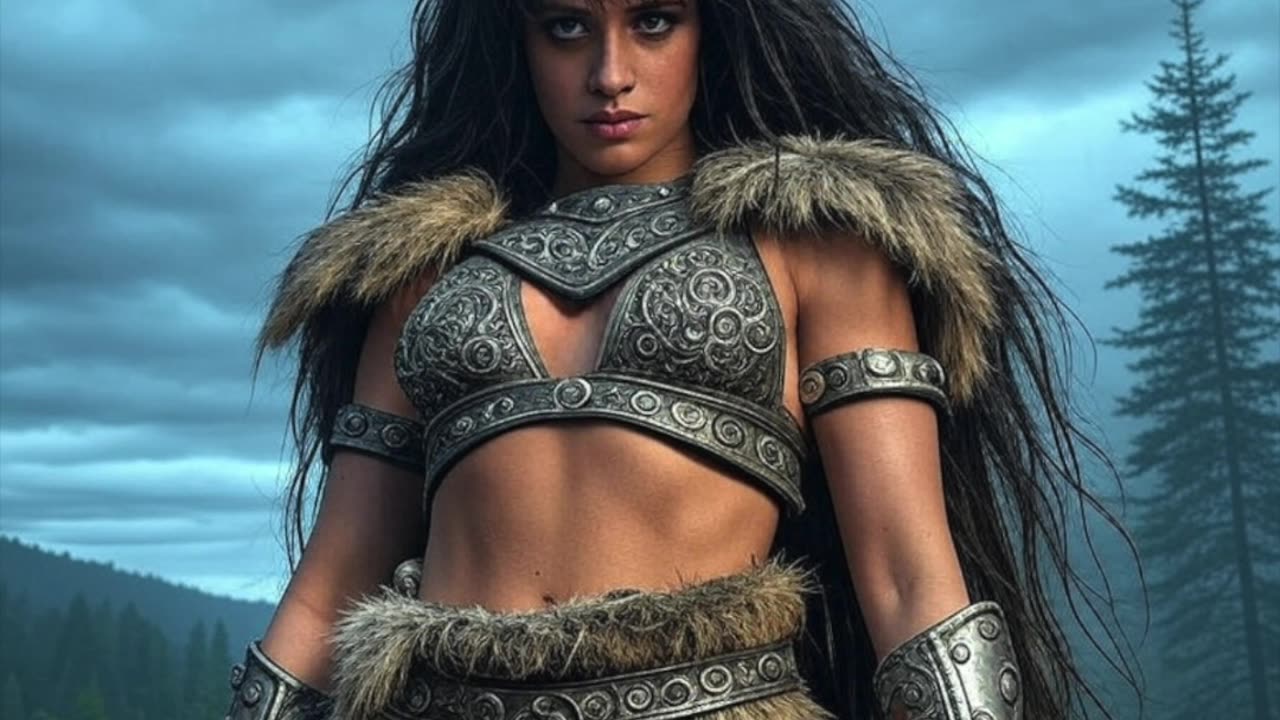 Models as Warrior Barbarians