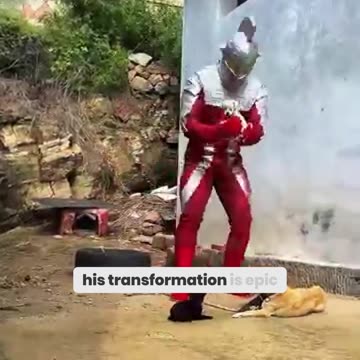 This Man Became Ultraman Using Cardboard!