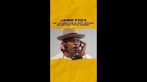 @iamjamiefoxx We tricked #kanyewest into letting me record “Gold Digger”