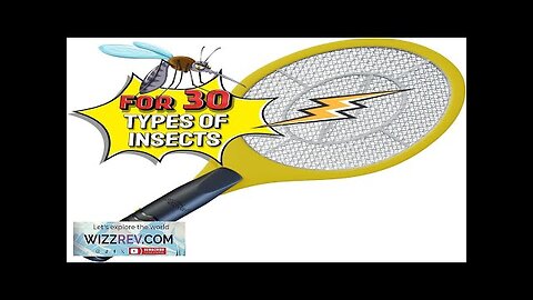 Bug Zapper 18" Electric Fly & Mosquito Swatter Racket Outdoor/Indoor Killer Review