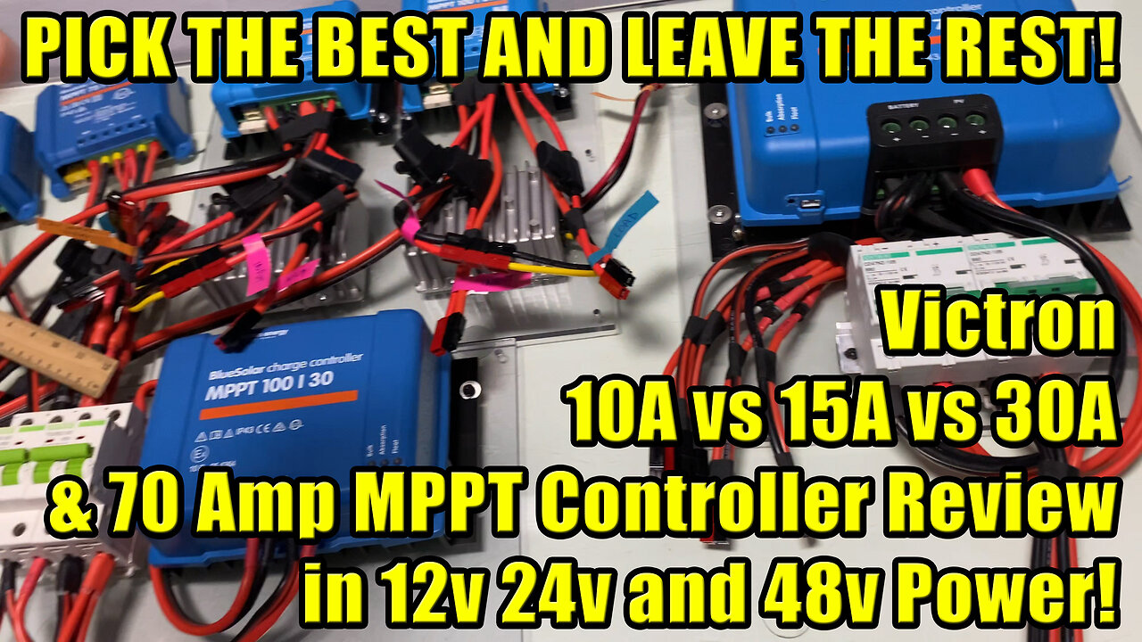 Victron MPPT Charge Controllers 10A 15A 20A 30A 12v to 24v to 48v Review and Setup #wisebuyreviews