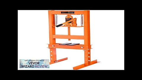 VEVOR Hydraulic Shop Press 6 Ton H-Frame Hydraulic Garage/Shop Floor Press Adjustable Review