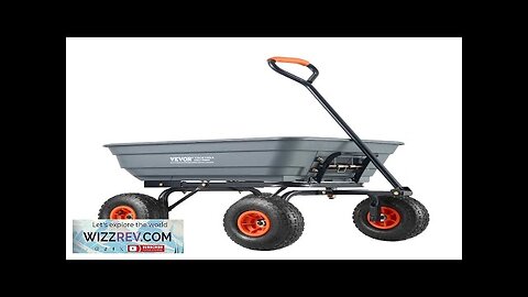 VEVOR Dump Cart Poly Garden Dump Cart with Easy to Assemble Steel Review