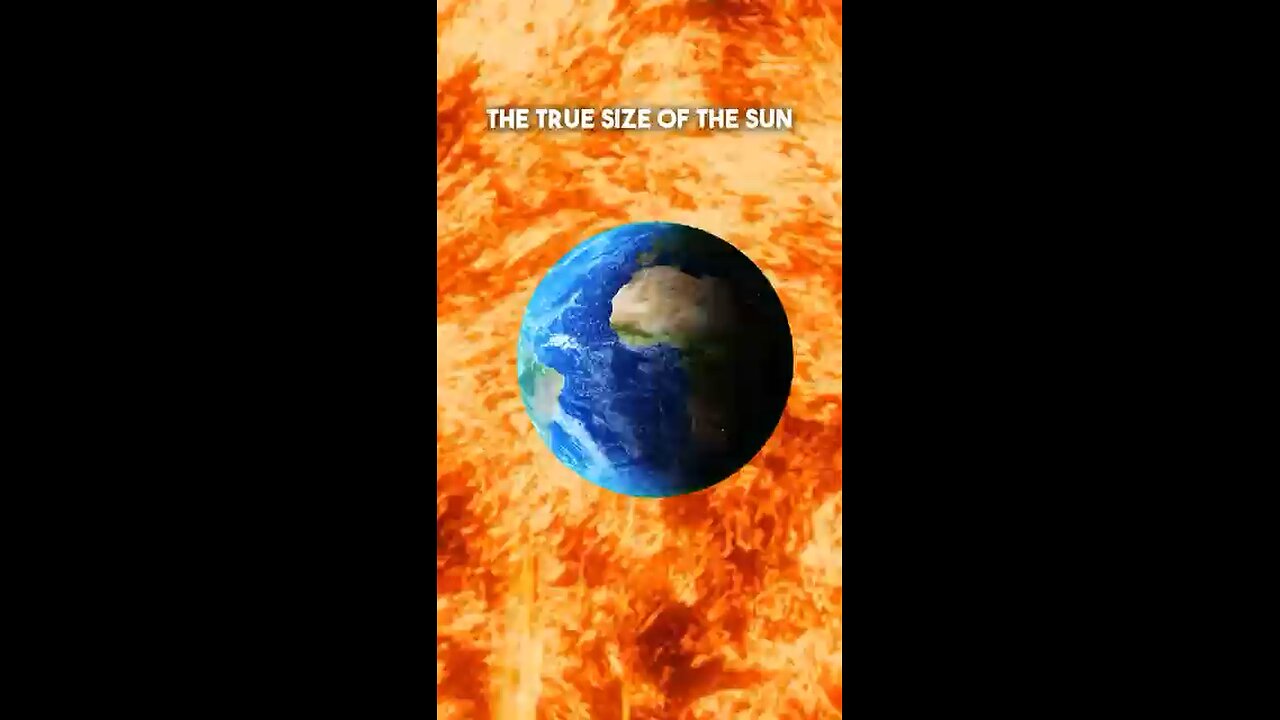 Actual size of sun