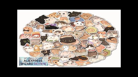 50/100pcs Cute Cat Stickers Notebook Stationary Scrapbook Laptop Phone Guitar Kawaii Animal Review