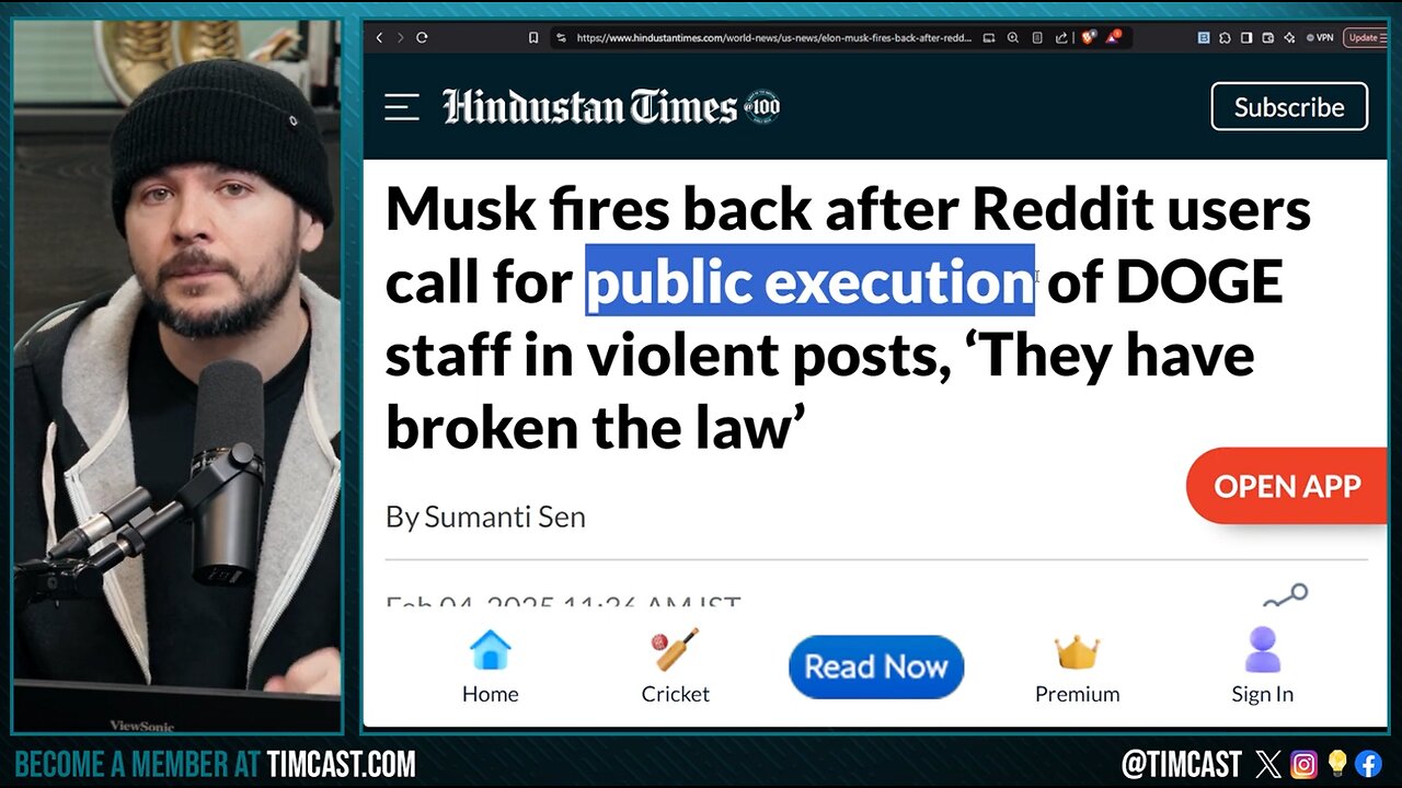 Elon & DOGE Team Face THREATS Against Their Lives, Media COVERS IT UP, Accuses Elon of Censorship