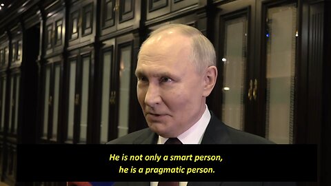 Putin: If Trump hadn't been robbed of his victory in 2020, there wouldn't be crisis in Ukraine